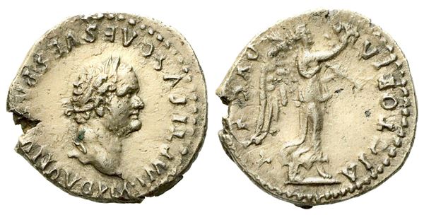 Titus (79-81), Quinarius, Rome, AD 79-80 (1,54 g; 15,4 mm)