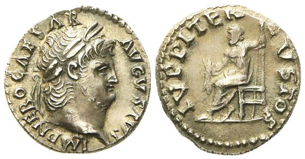 Nero (54-68), Denarius, Rome, AD 66-67; AR (g 3,52; mm 18 )