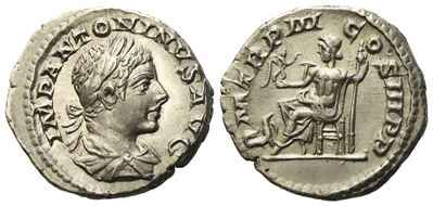 Elagabalus (218-222), Denarius, Rome, Ad 220; Ar (g 3,46; MM 19,3)