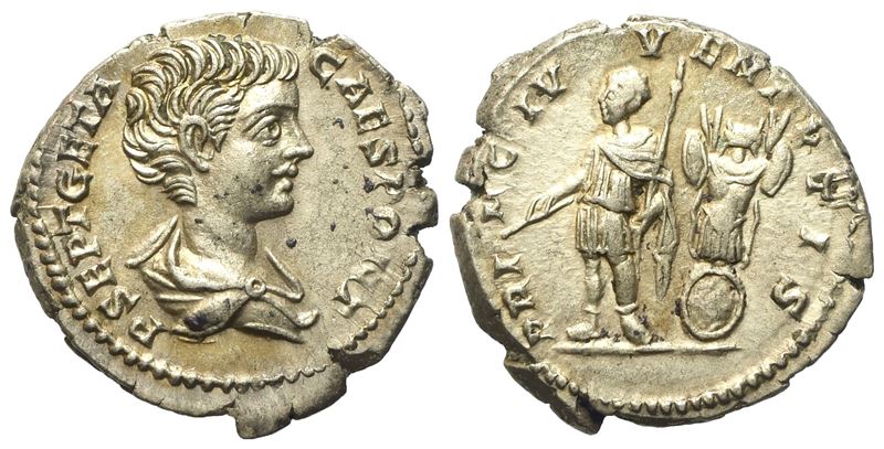 Geta Caesar, Denarius Struck Under Septimius Severus And Caracalla, Rome, Ad 200-202; Ar (g 3,43;...
