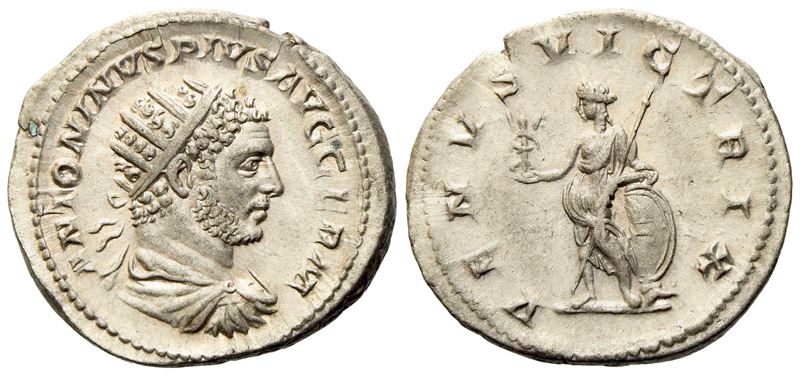 Caracalla (198-217), Antoninianus, Rome, Ad 216; Ar (g 5,15; MM 23,9)