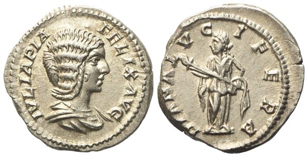 Julia Domna, Denarius struck under Caracalla, Rome, c. AD 211-217; AR (g 3,24; mm 19,25)