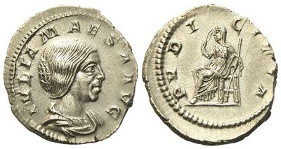 Julia Maesa, Denarius Struck Under Elagabalus, Rome, C. Ad 218-222; Ar (g 2,81; MM 20)