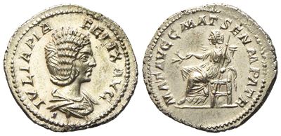 Julia Domna, Denarius Struck Under Caracalla, Rome, Ad 211-217; Ar (g 3; MM 20)