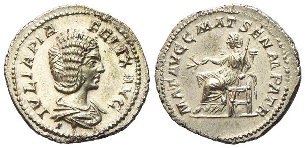 Julia Domna, Denarius struck under Caracalla, Rome, AD 211-217; AR (g 3; mm 20)