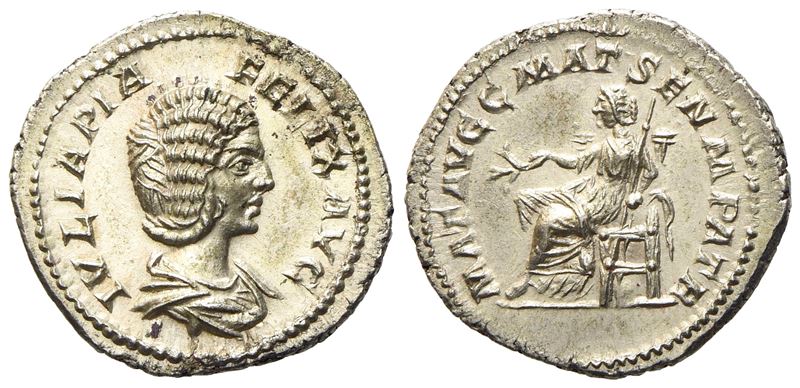 Julia Domna, Denarius Struck Under Caracalla, Rome, Ad 211-217; Ar (g 3; MM 20)