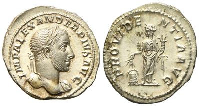 Severus Alexander (222-235), Denarius, Rome, Ad 232; Ar (g 3,08; MM 20,8)