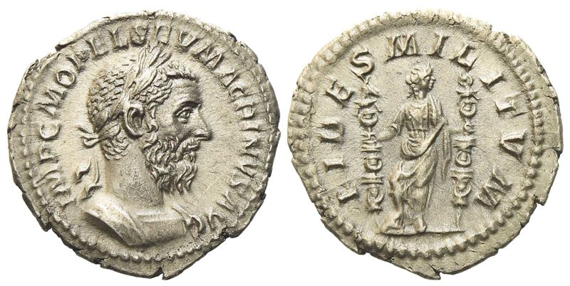 Macrinus (217-218), Denarius, Rome, Ad 217; Ar (g 2,64; MM 20,25)
