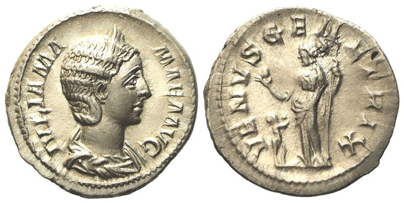 Julia Mamaea, Denarius Struck Under Severus Alexander, Rome, Ad 223; Ar (g 3,31; MM 19,32)