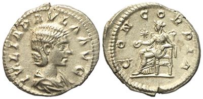 Julia Paula, Denarius Struck Under Elagabalus, Rome, Ad 220; Ar (g 2,75; MM 20)