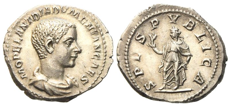 Diadumenian Caesar, Denarius Struck Under Macrinus, Rome, Ad 218; Ar (g 2,72; MM 20,4)