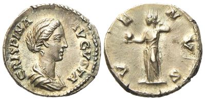 Crispina, Denarius Struck Under Commodus, Rome, Ad 178-182; Ar (g 3,11; MM 18,3)