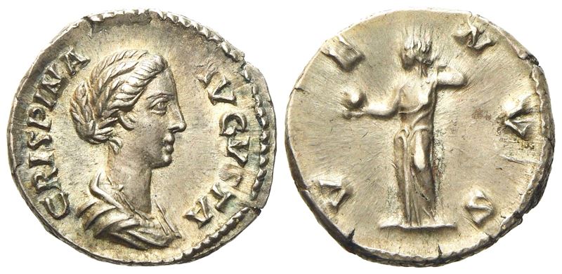 Crispina, Denarius Struck Under Commodus, Rome, Ad 178-182; Ar (g 3,11; MM 18,3)