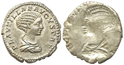 Plautilla, Denarius Struck Under Caracalla, Rome, Ad 202-205; Ar (g 3,49; MM 18,7)