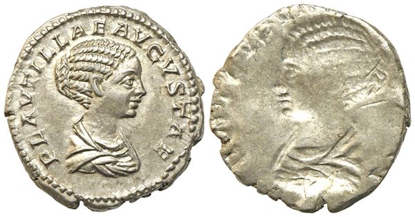 Plautilla, Denarius struck under Caracalla, Rome, AD 202-205; AR (g 3,49; mm 18,7)