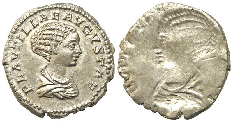 Plautilla, Denarius Struck Under Caracalla, Rome, Ad 202-205; Ar (g 3,49; MM 18,7)