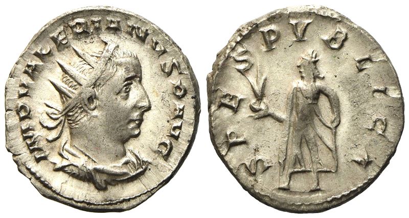 Valerian i (253-260), Antoninianus, Mediolanum, Ad 257; Ar (g 3,75; MM 21,25)