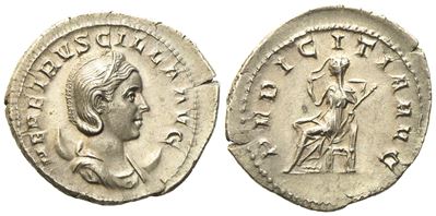 Herennia Etruscilla, Antoninianus Struck Under Decius, Rome, Undated. Ar (g 4,38; MM 24,6)
