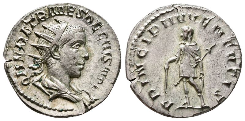 Herennius Etruscus (caesar, 249-251). Ar Antoninianus (21mm, 4.11g).