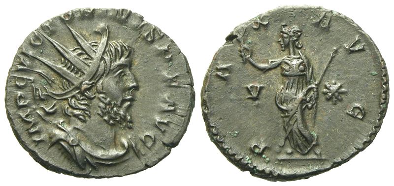 Victorinus (imperium Galliarum, 269-271), Antoninianus, Augusta Treverorum, Ad 269; Æ Silvered (g...