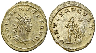 Gallienus (253-269), Antoninianus, Antioch, Undated; Ar (g 3,40; MM 22)