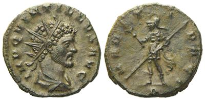 Quintillus (270), Antoninianus, Mediolanum, Undated; Ar (g 3,35; MM 19,8)