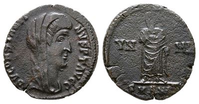 Divus Constantine i (died 337). Æ (15mm, 1.46g).