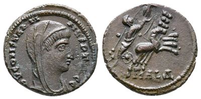 Divus Constantine i (died 337). Æ (15mm, 1.79g).