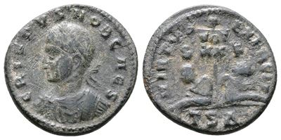 Crispus (caesar, 316-326). Æ Follis (19mm, 2.87g).