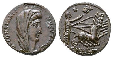 Divus Constantine i (died 337). Æ (15mm, 1.83g).
