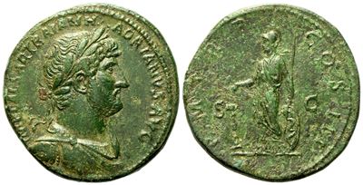 Hadrian (117-138), Sestertius, Rome, Ad 119-123; Æ (g 23,13; MM 33)