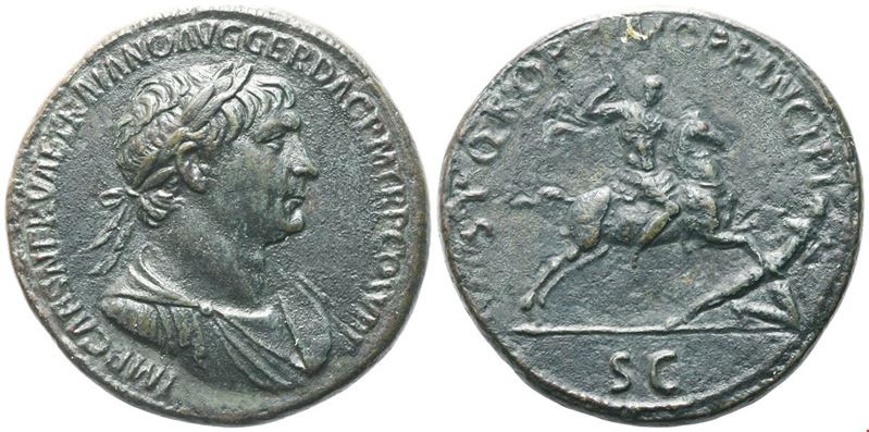 Trajan (98-117), Sestertius, Rome, Ad 103-111; Æ (g 25,16; MM 34)