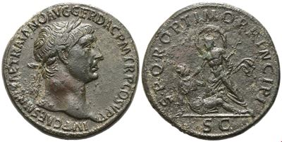 Trajan (98-117), Sestertius, Rome, Ad 103-111; Æ (g 24,80; MM 34)