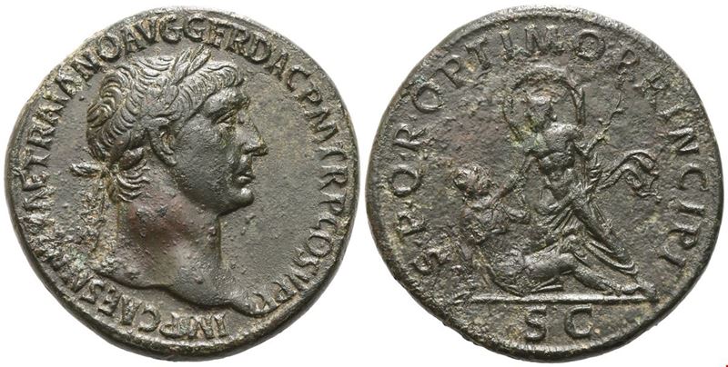 Trajan (98-117), Sestertius, Rome, Ad 103-111; Æ (g 24,80; MM 34)