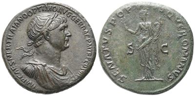 Trajan (98-117), Sestertius, Rome, Ad 114-117; Æ (g 28,80; MM 33)