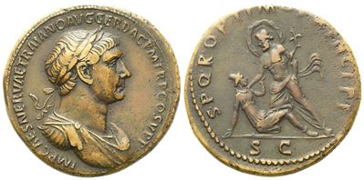 Trajan (98-117), Sestertius, Rome, Ad 103-111; Æ (g 26,44; MM 34)