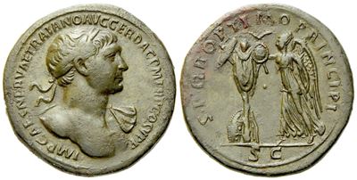 Trajan (98-117), Sestertius, Rome, Ad 103-111; Æ (g 27,27; MM 34)