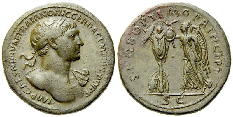 Trajan (98-117), Sestertius, Rome, Ad 103-111; Æ (g 27,27; MM 34)