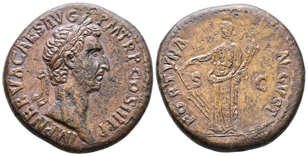 Nerva (96-98). Æ Sestertius (34mm, 22.92g).  - Auction Greek, Roman and Byzantine Coins	 - Bertolami Fine Art - Prague