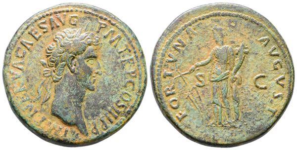 Nerva (96-98). Æ Sestertius (35mm, 26.60g).