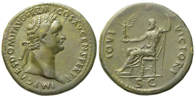 Domitian (81-96), Sestertius, Rome, Ad 90-91; Æ (g 24,97; MM 35)