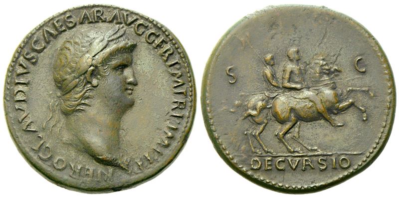Nero (54-68), Sestertius, Rome, c. AD 64; Æ (g 26,45; mm 34)