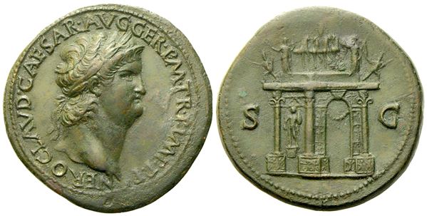 Nero (54-68), Sestertius, Rome, c. AD 64; Æ (g 26,37; mm 35)