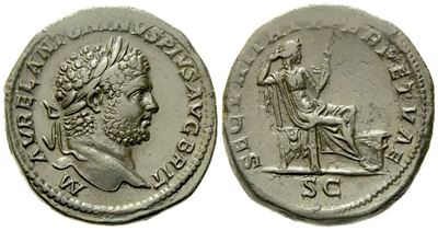 Caracalla (198-217), Sestertius, Rome, C. Ad 213-214; Æ (g 26,50; MM 31)