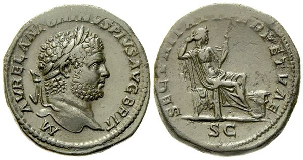 Caracalla (198-217), Sestertius, Rome, c. AD 213-214; Æ (g 26,50; mm 31)