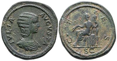Julia Domna (augusta, 193-217). Æ Sestertius (36mm, 29.25g).