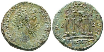 Marcus Aurelius (161-180). Æ Sestertius (31mm, 28.11g).