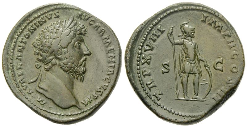 Marcus Aurelius (161-180), Sestertius, Rome, Ad 163-164; Æ (g 31,92; MM 33)