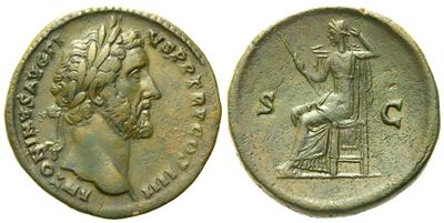 Antoninus Pius (138-161), Sestertius, Rome, Ad 145-161; Æ (g 23,43; MM 30)
