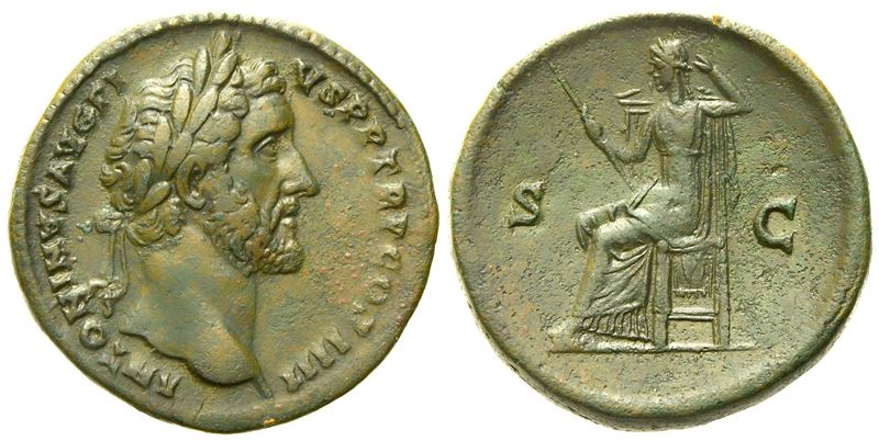 Antoninus Pius (138-161), Sestertius, Rome, Ad 145-161; Æ (g 23,43; MM 30)